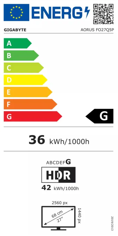 Gigabyte 27" QHD OLED 500Hz