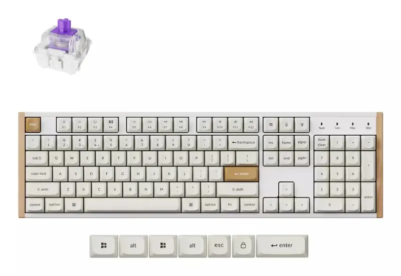 Keychron WRL K10 HE Special ED/White K10H-Q1