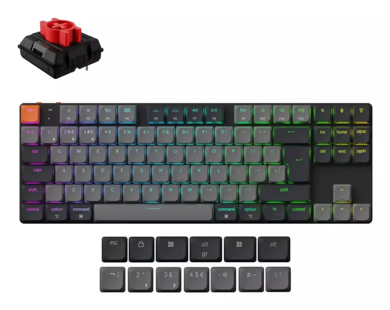 Keychron WRL K1 RGB/Black K1X-H1