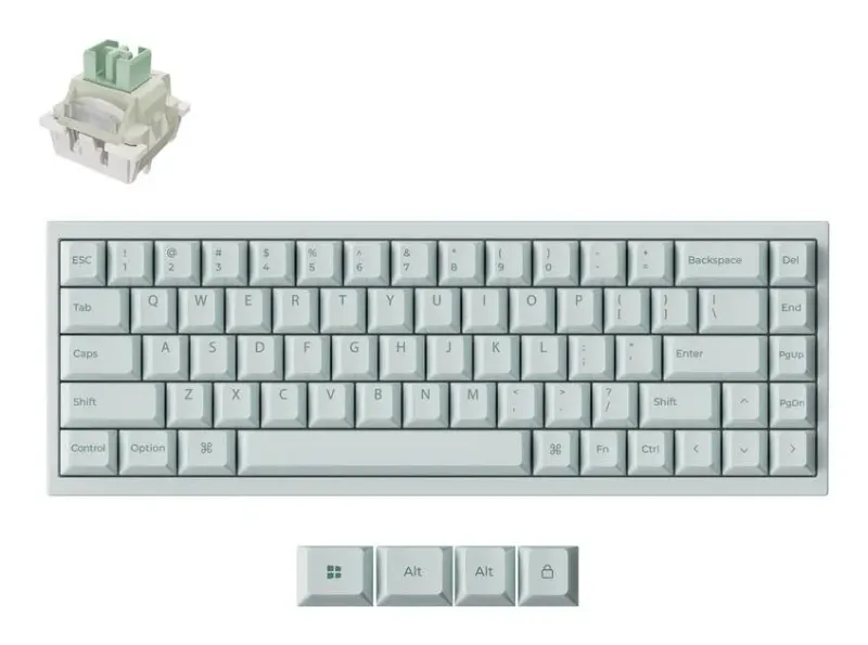 KEYBOARD USB-C Q16 HE 8K/Light Green Q16HW-L1 Keychron
