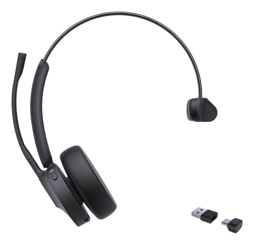 Yealink BH70 Mono Teams Wireless Head-band Office/Call center USB Type-C USB Type-A Bluetooth Black