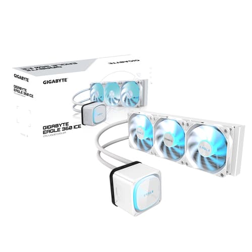 Gigabyte EAGLE 360 ICE Processor All-in-one liquid cooler 12 cm White 4 pc(s)
