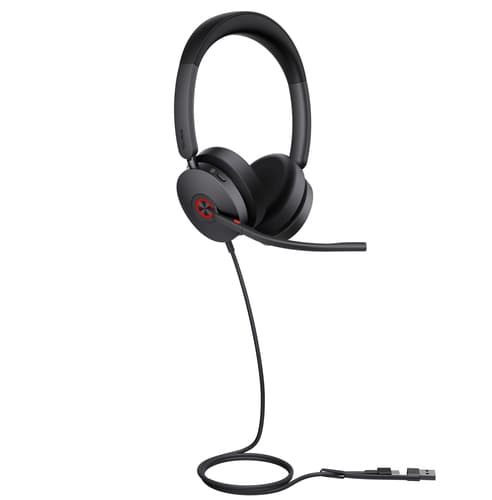 Yealink UH48 Dual Teams USB-C/A Wired Headset (Black)