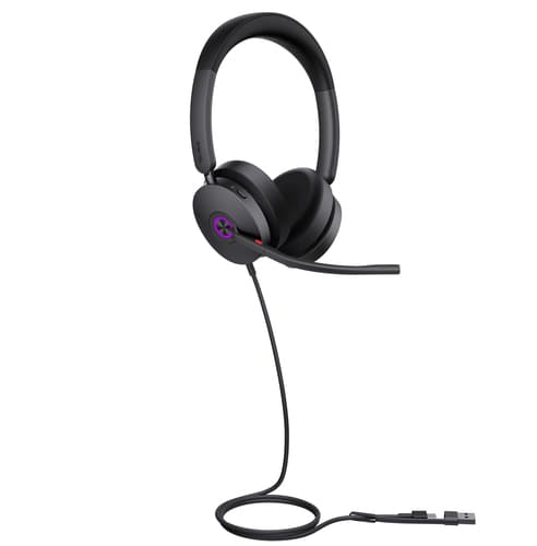 Yealink UH48 Dual UC USB-C/A Wired Head-band Calls/Music USB Type-C USB Type-A Black