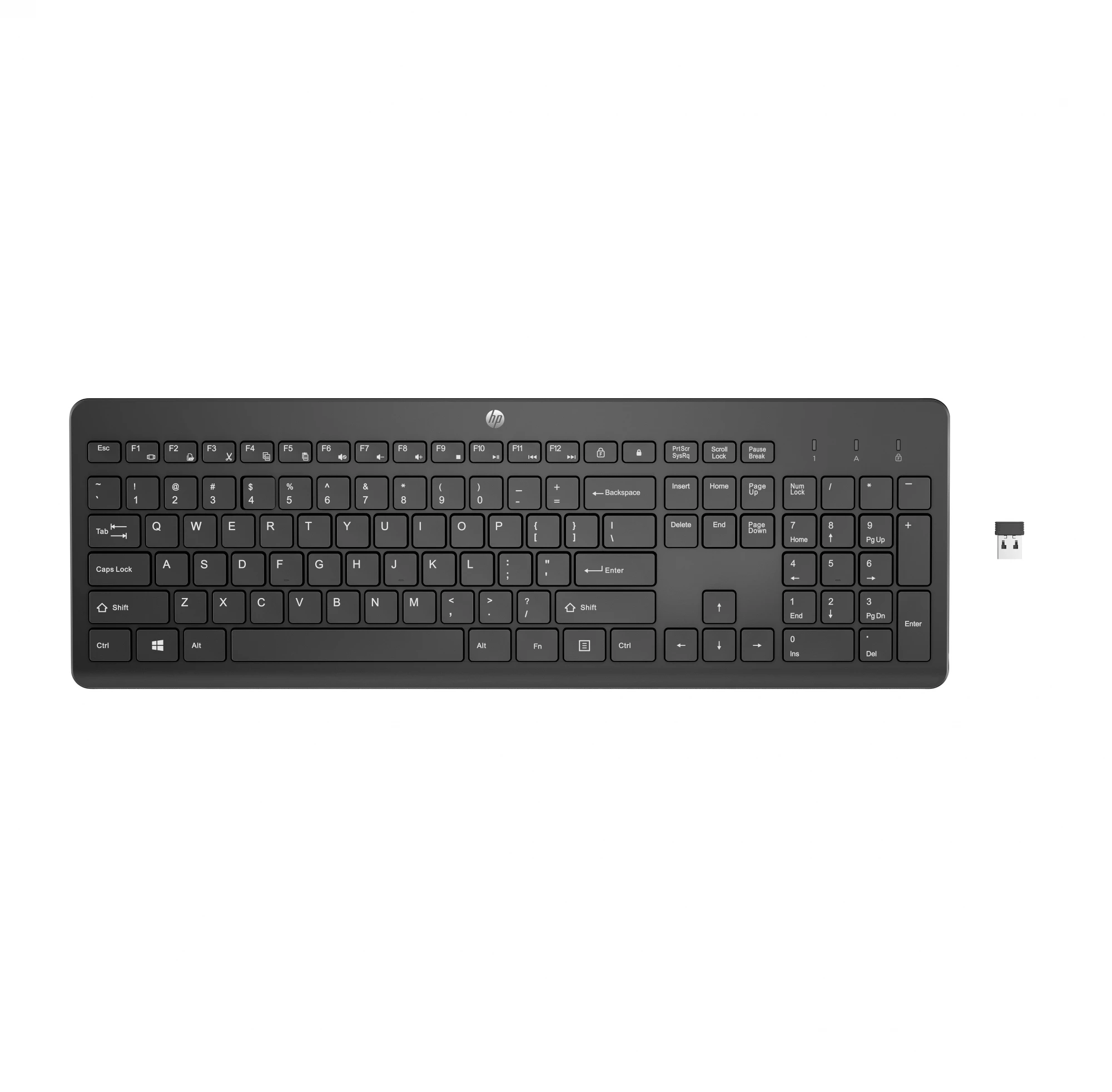 HP 230 Wireless Keyboard (Black, DE)