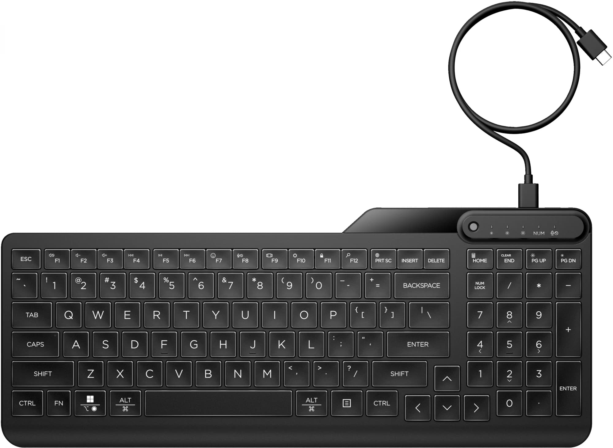 HP 405 Multi-Device Backlit Wired (Black)