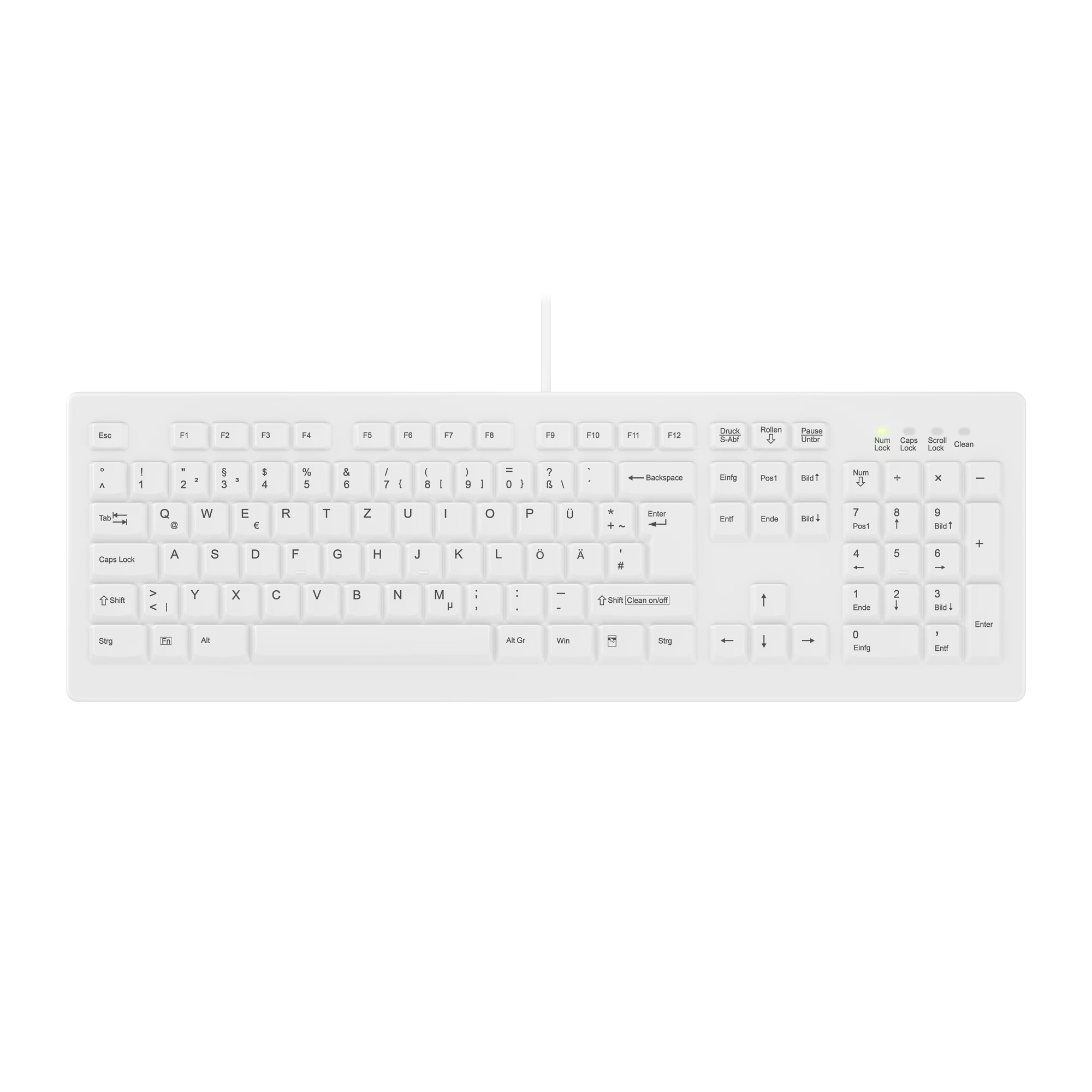Contour Design Active Key AK-C8100 Medical Keyboard DE (White)