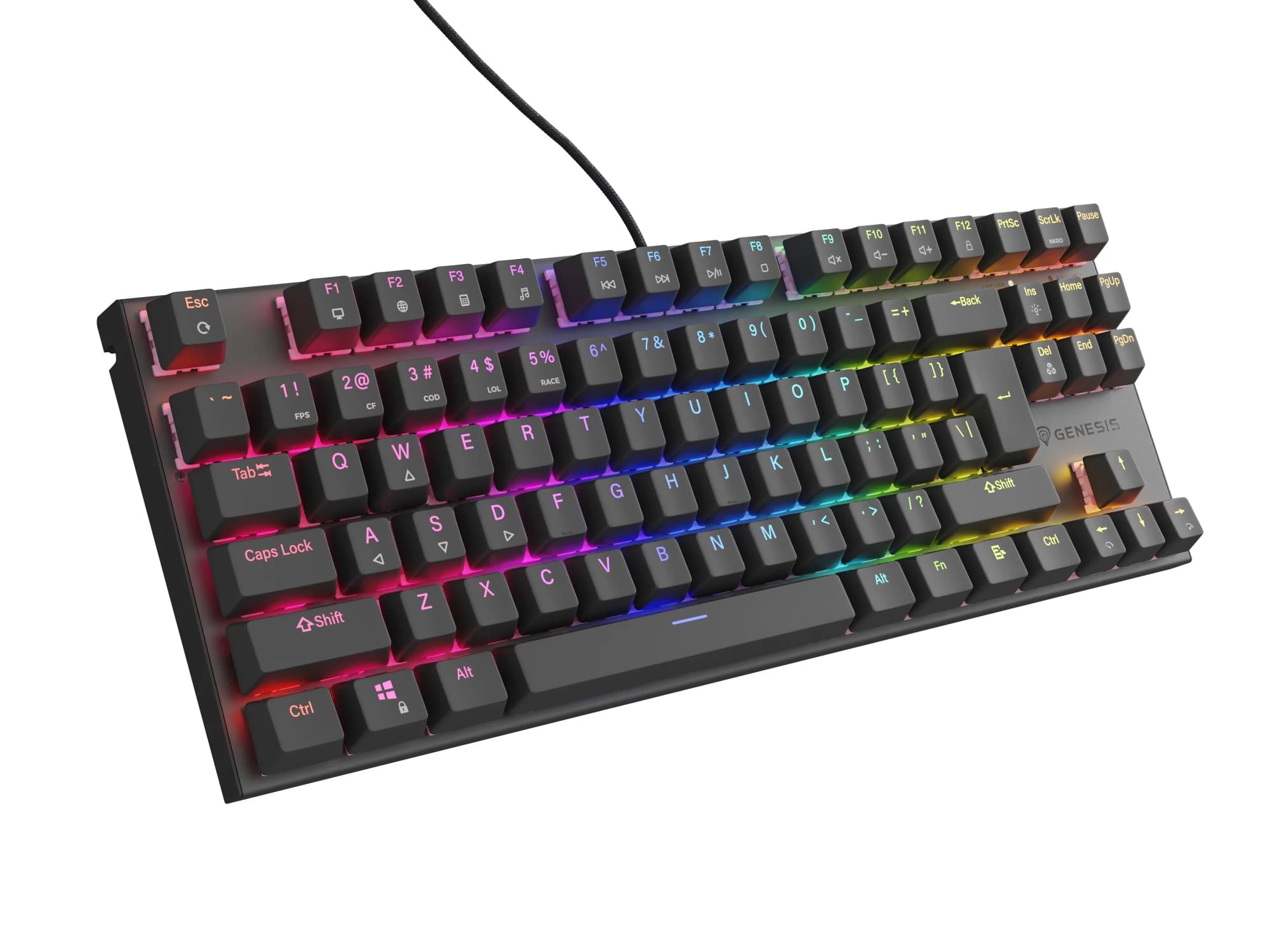 Genesis Thor 303 TKL Outemu Peach Silent US (Black)