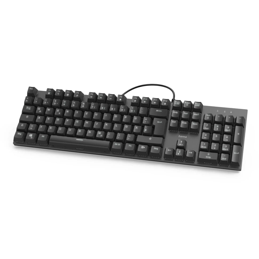 Hama MKC-650 Mechanical Office Keyboard German (Black/Anthracite)