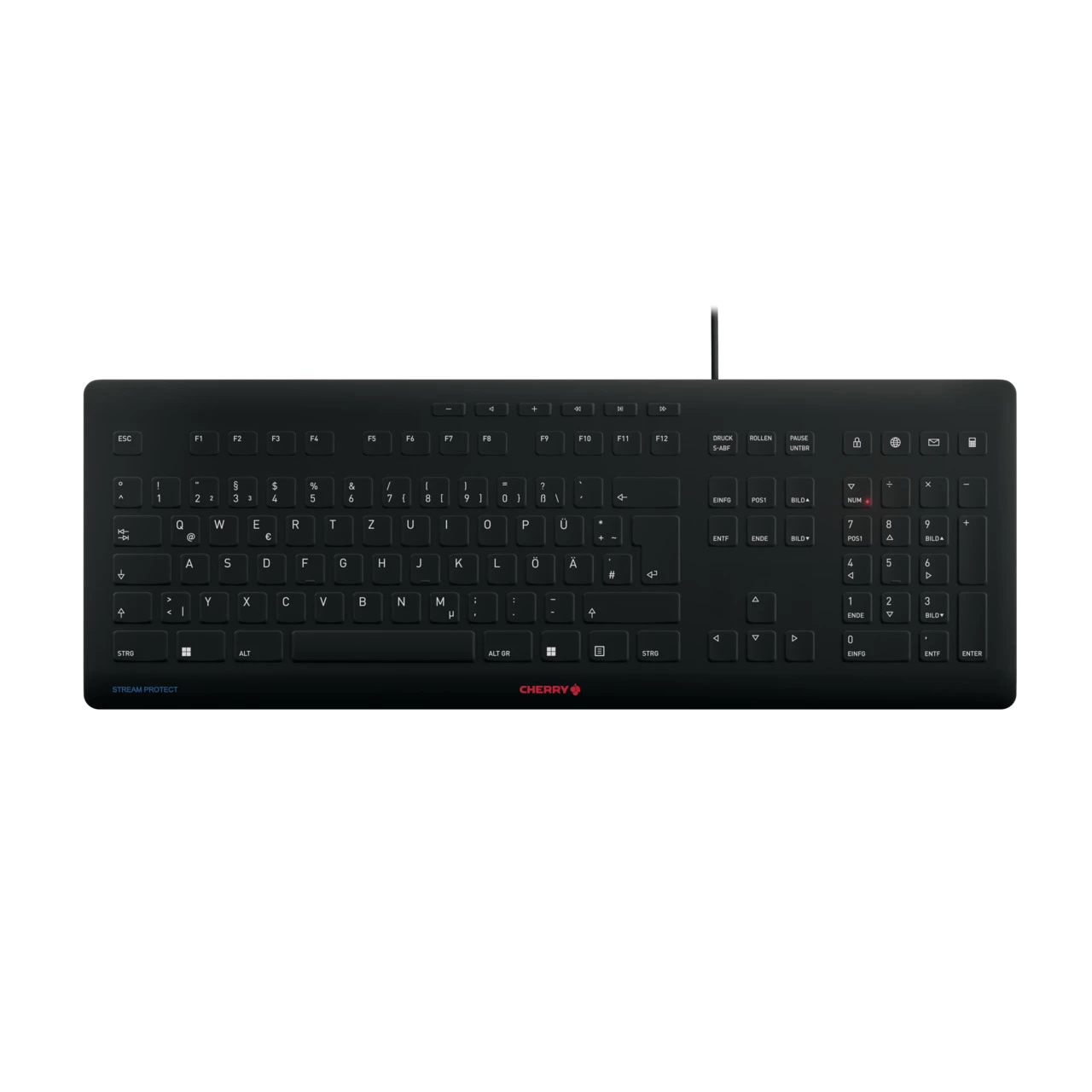 Cherry Stream Keyboard (Black) German