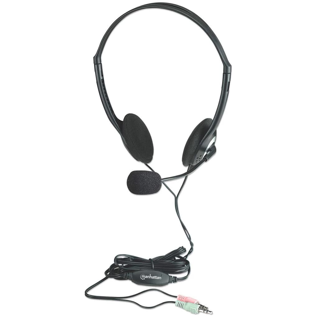 Manhattan Stereo On-Ear Headset 3.5mm (Black)