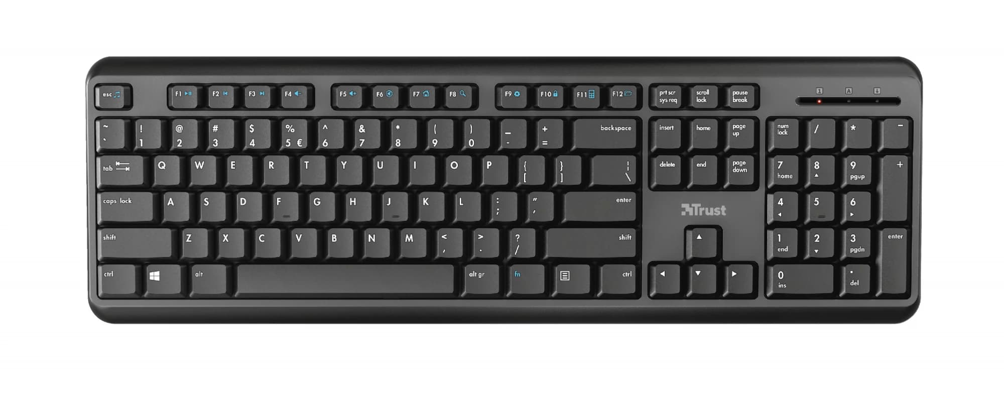 Trust Ody Wireless German QWERTZ (Black)
