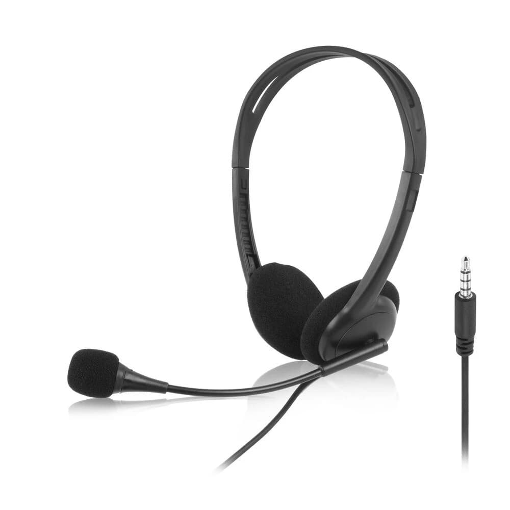 ACT AC9330 Call Center Headset 3.5 mm Stereo (Black)