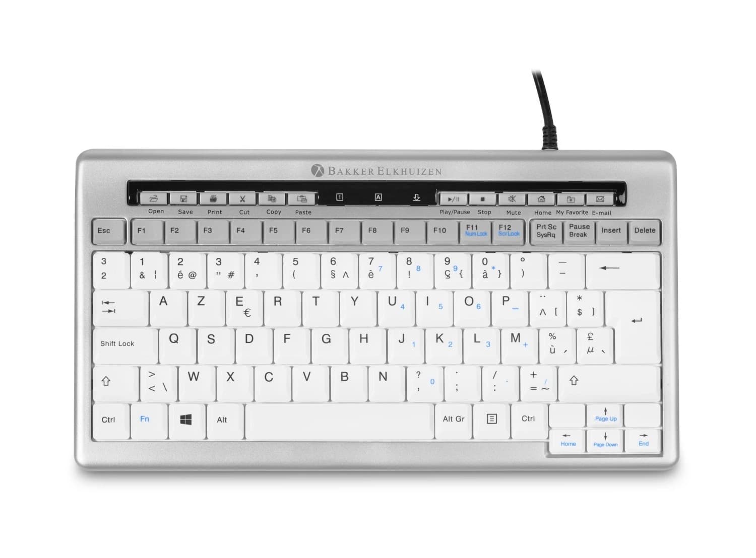 BakkerElkhuizen S-board 840 Compact Keyboard Belgian AZERTY