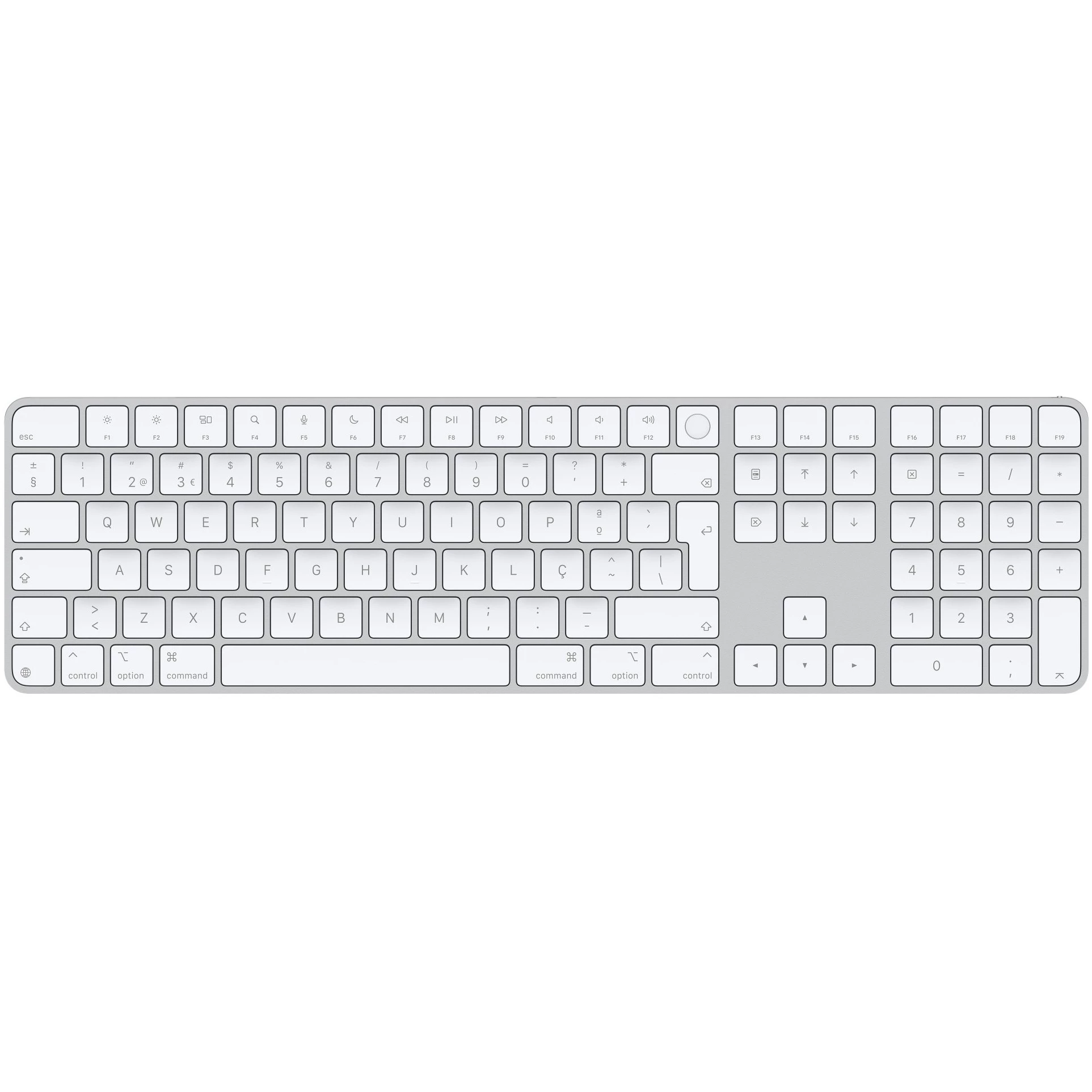 Apple Magic Keyboard with Touch ID and Numeric Keypad USB-C Portuguese (White)