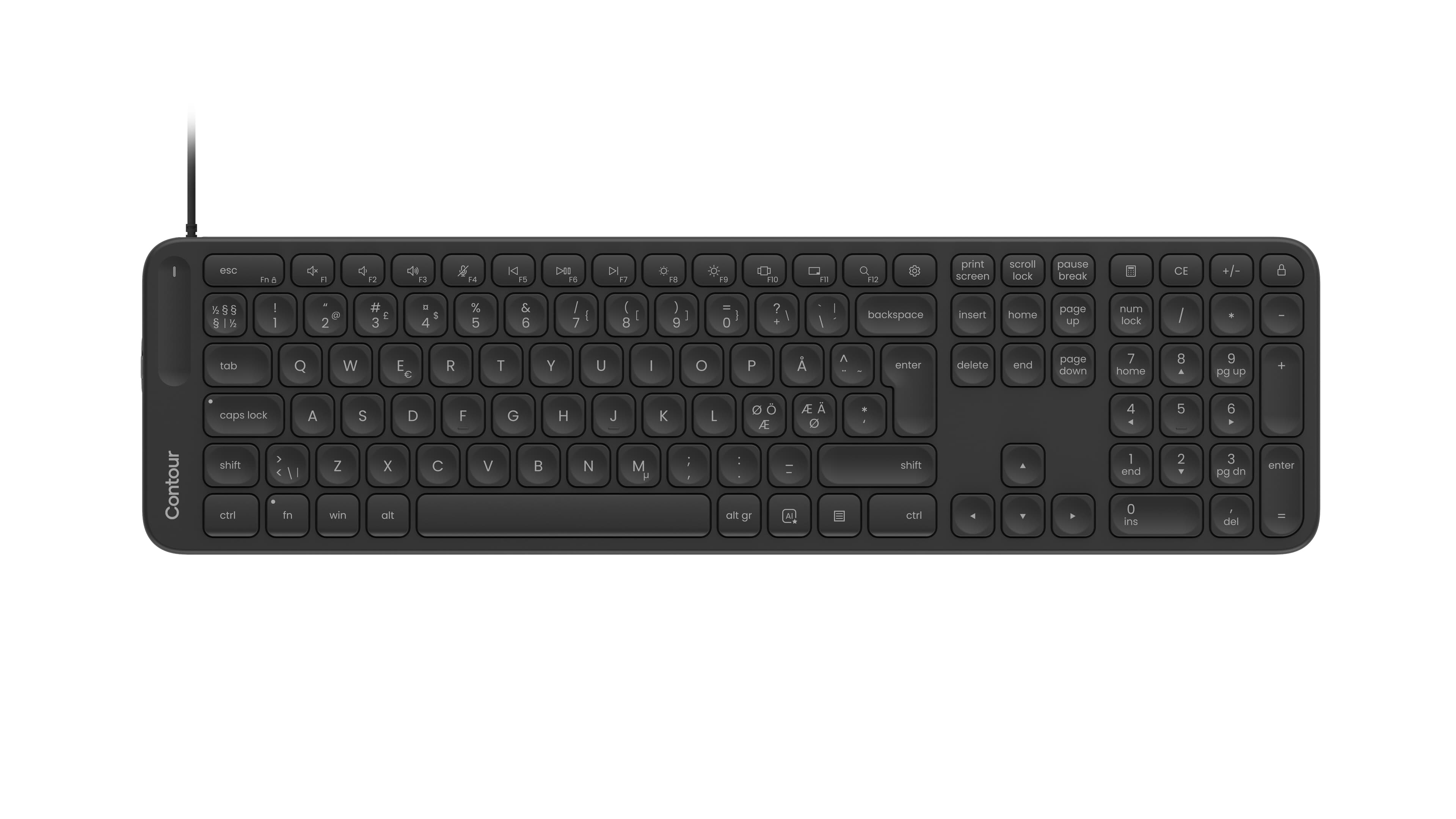 Contour Design Balance Keyboard Wired Nordic (Black)