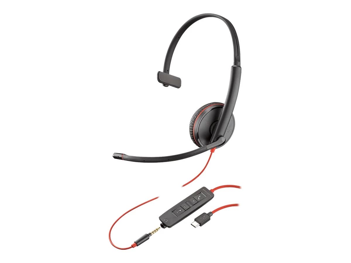 HP Poly Blackwire C3215 Monaural USB-C Headset