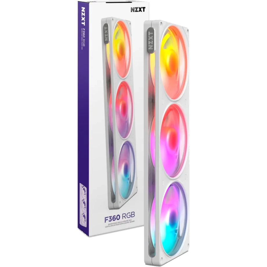 NZXT F360 RGB (White)