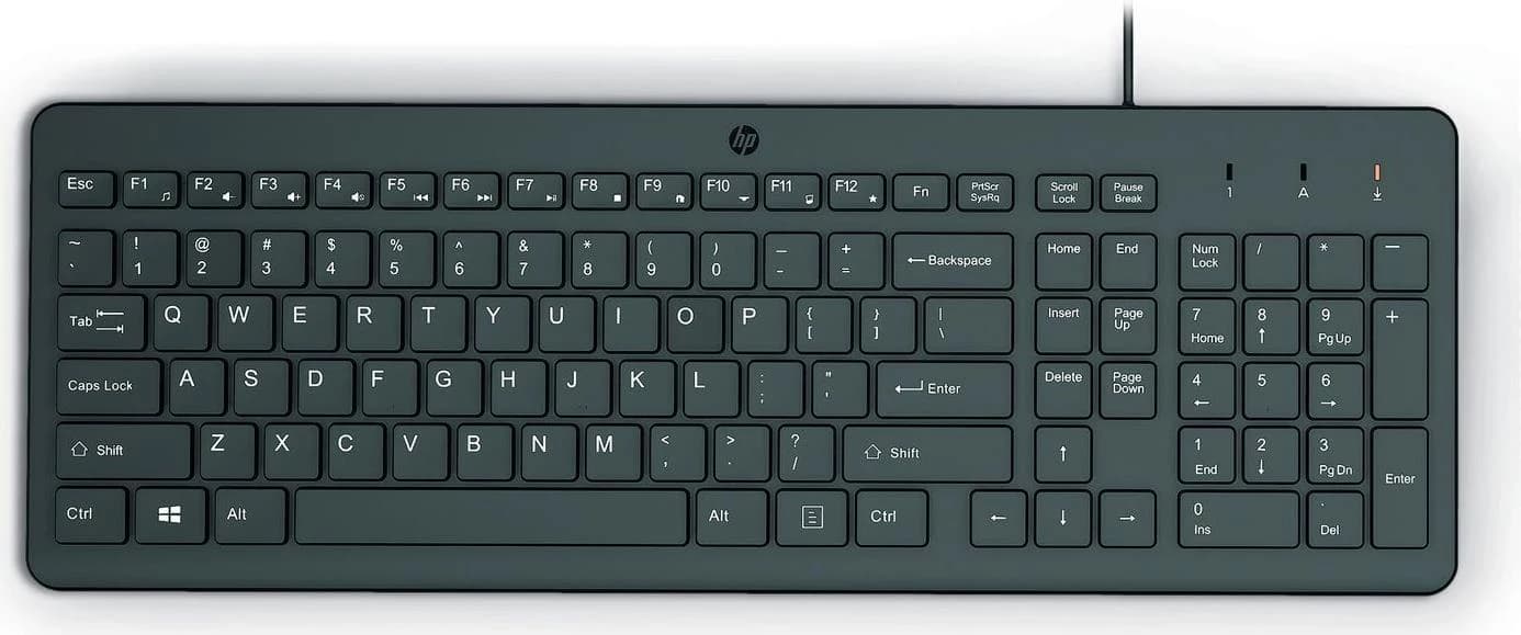HP 150 Wired Keyboard Swiss (Black)
