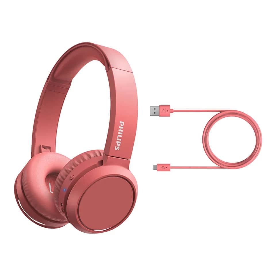 Philips TAH4205RD On-Ear Wireless Headphones (Red)