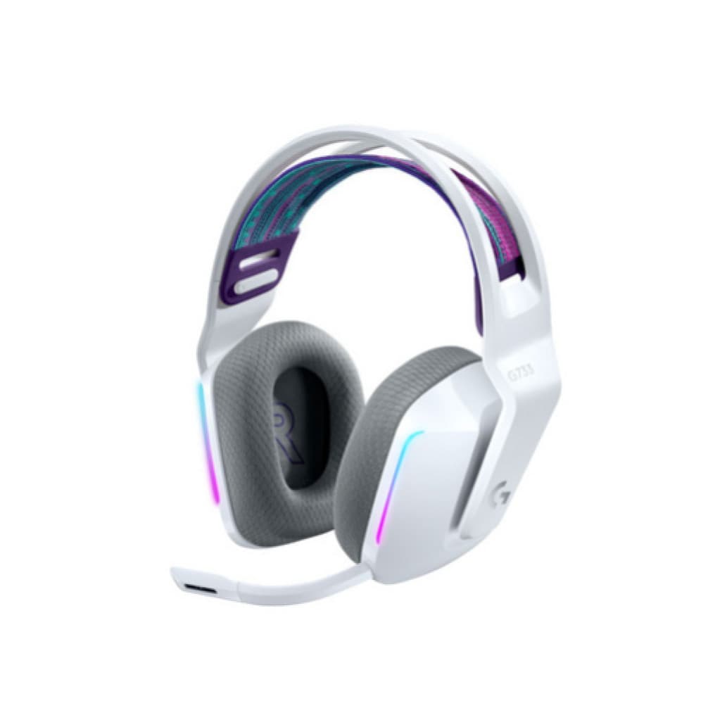 Logitech naglavne 2.4GHz stereo G733 Lightspeed gaming z - bele (981-000883)