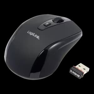Logilink Maus optisch Funk 2.4 GHz 2.4GH wireless mini mouse with autolink wireless Black