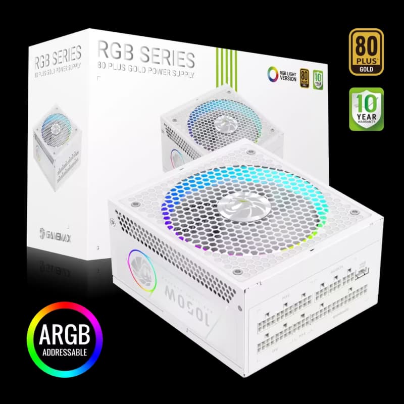 Gamemax 1050W RGB 1050G WH