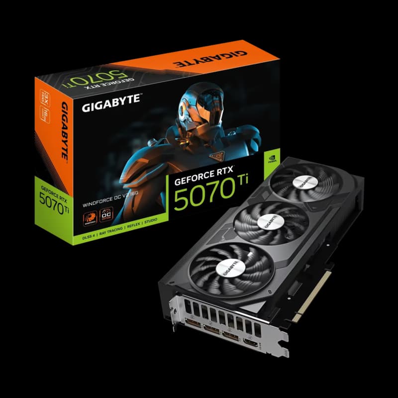Gigabyte GeForce RTX 5070 Ti WINDFORCE OC V2 16G NVIDIA GDDR7