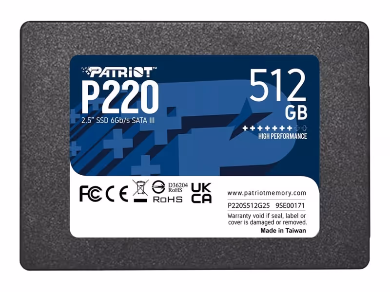 Patriot 512GB P220 550 /s diskas