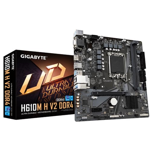 Gigabyte H610M H V2 DDR4 motherboard Intel H610 Express LGA 1700 micro ATX