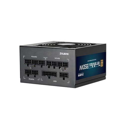 Zalman ZM850-TMX TerraMax 80 PLUS GOLD PSU 850W/Full-modular 99.9% Active PFC/Single power supply unit Black
