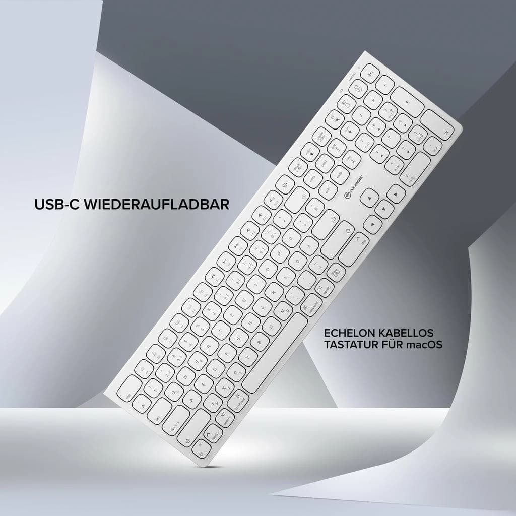 ALOGIC Echelon Bluetooth Keyboard DE (White)