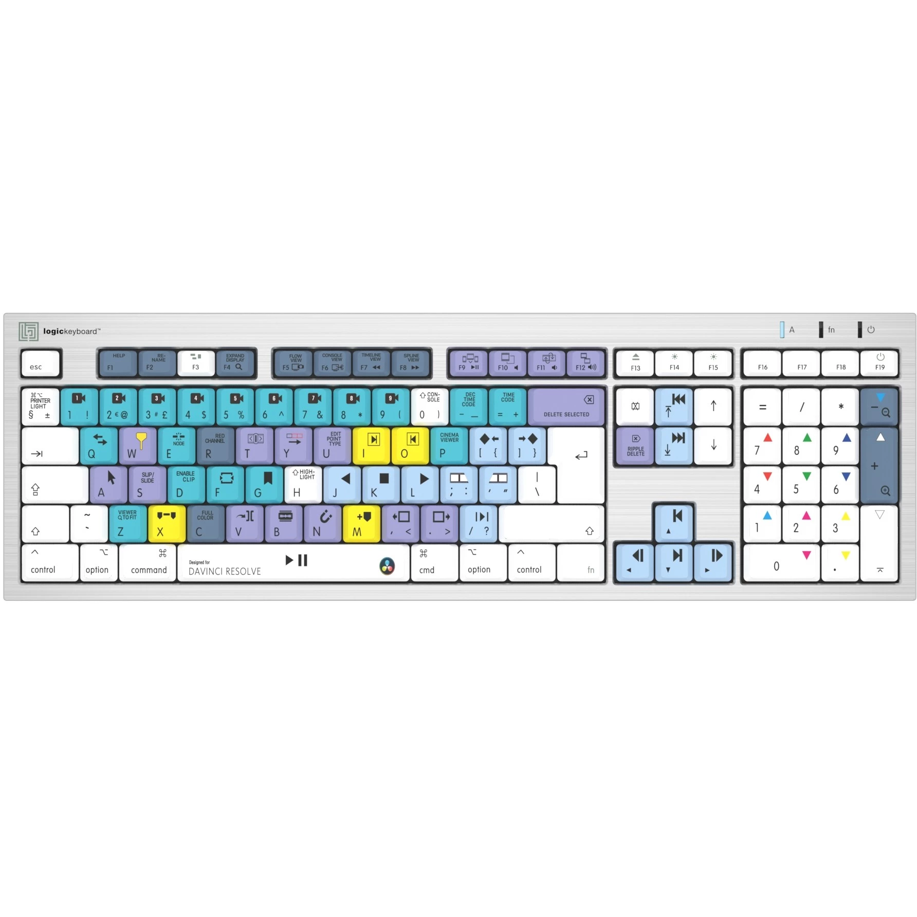 Logickeyboard DaVinci Resolve Classic Alba Mac UK