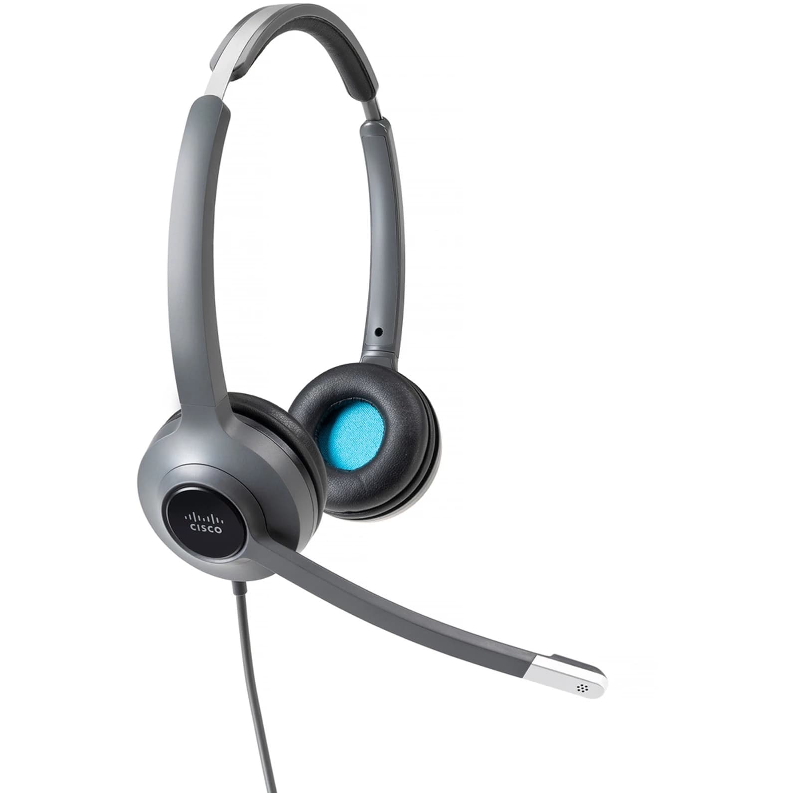 Cisco Headset 522 Wired Dual 3.5 mm with USB-A Adapter (Charcoal)