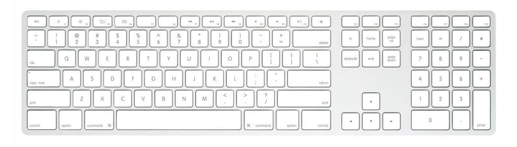 Matias Wireless Aluminum Keyboard for Mac with USB-C Dongle (Silver) UK