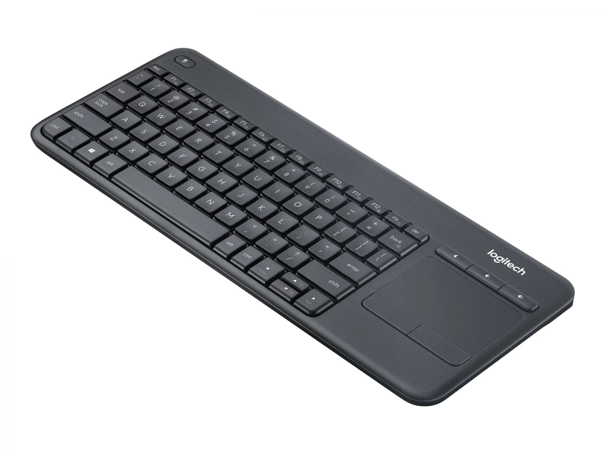 Logitech Wireless Touch Keyboard K400 Plus Czech/Slovak (Black)