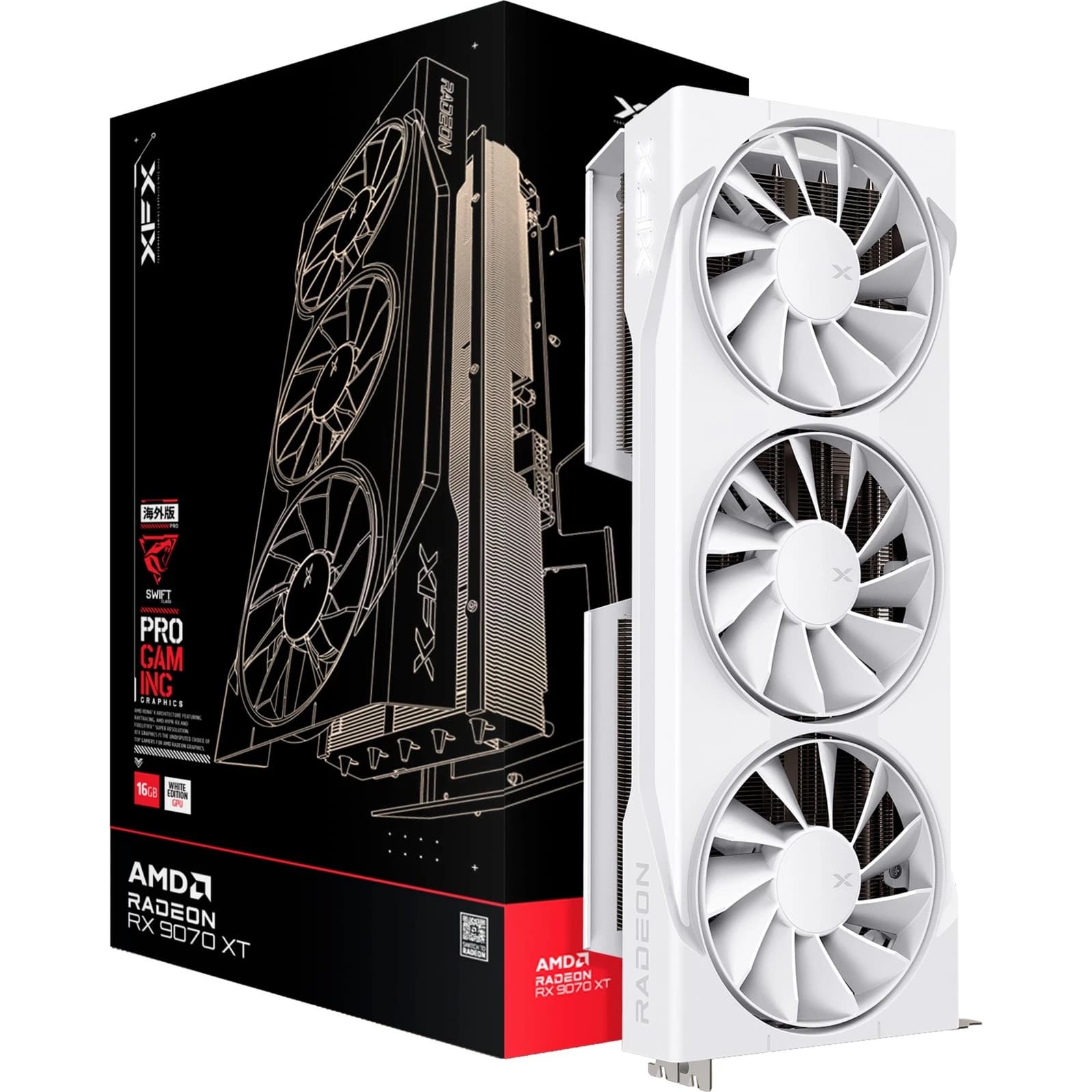 XFX RX 9070 XT Swift White 16GB