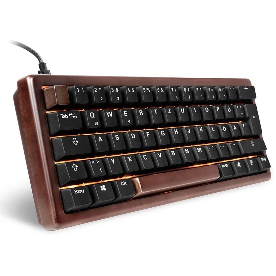 Sharkoon Skiller SGK50 S4 Gen2 Wood PBT Gateron G Pro 3.0 Yellow (DE)