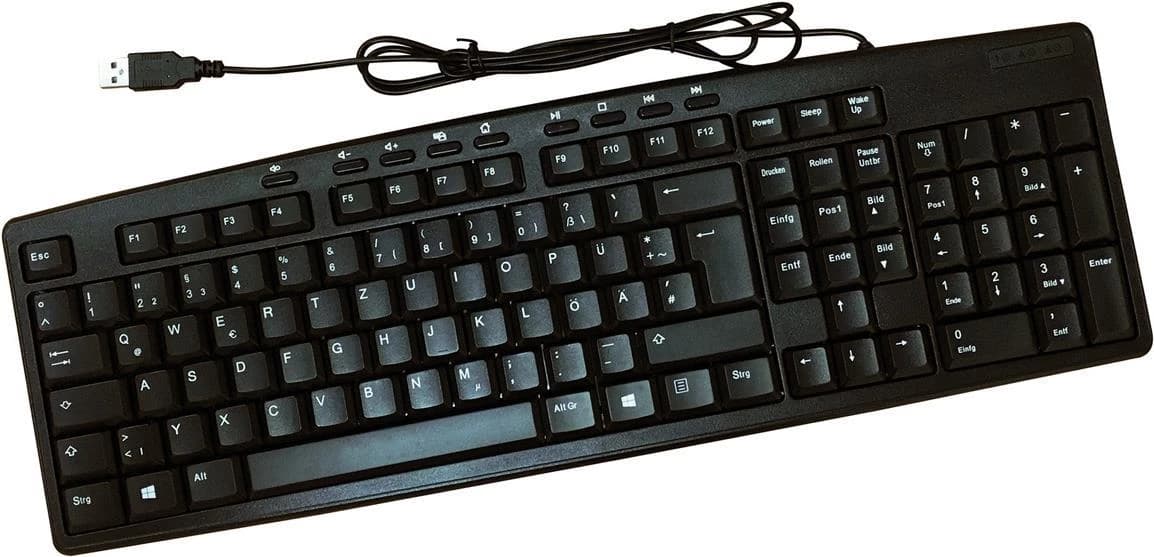 Roline USB Multimedia Keyboard German (Black)