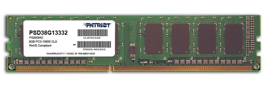 Patriot 8GB 1333MHz CL9 DDR3 Signature Line
