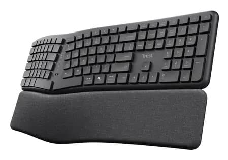 Trust Keyra Ergonomic Multi-Device Wireless Keyboard US
