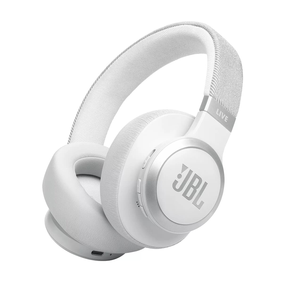 JBL Live 770NC Bluetooth Headset (White)