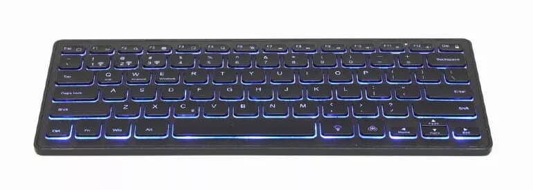 Gembird KB-BTRGB-01 Bluetooth Backlit Keyboard German (Black)