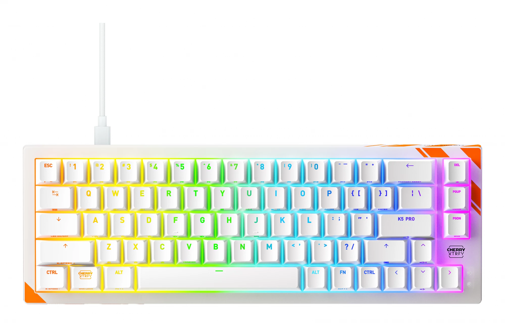 Cherry K5 Pro TMR Compact US (Orange/White)