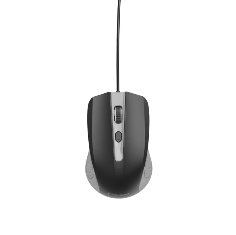 Gembird optinė USB pelė, pilka/juoda, MUS-4B-01-GB