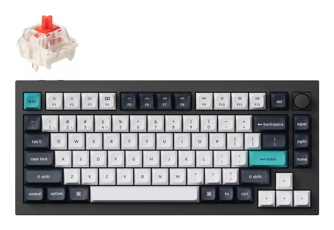 Keychron Q1 Max Wireless, RGB, Carbon Black, Q1M-M1