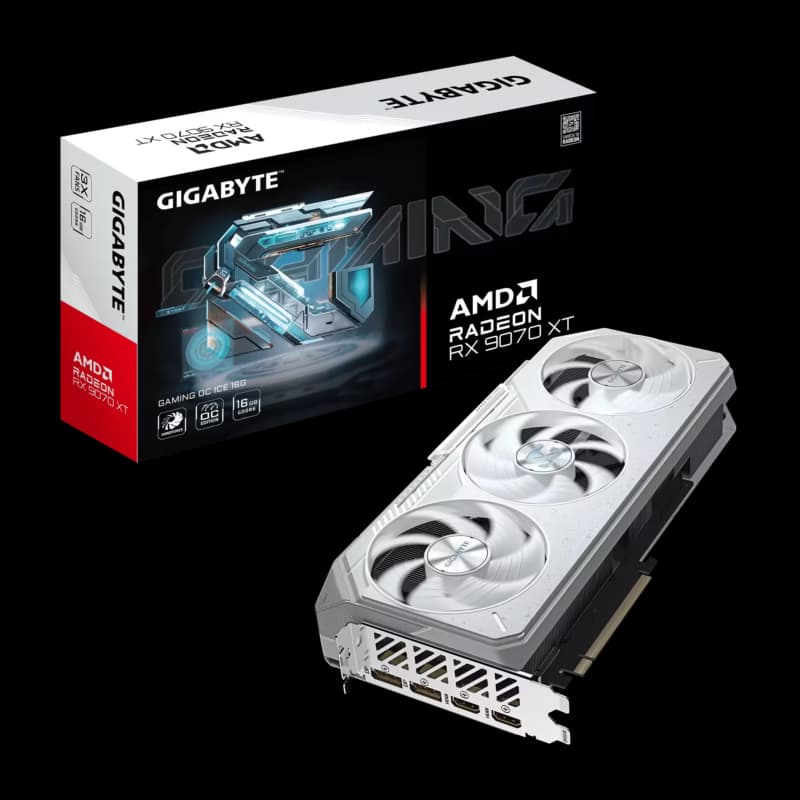 Gigabyte RX 9070 XT Gaming OC ICE 16GB