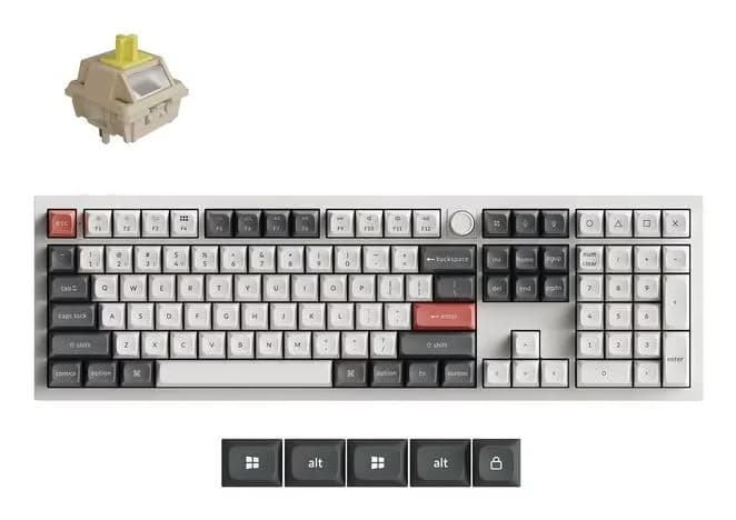 Keychron Q6 Ultra Wireless - White, Q6U-P4