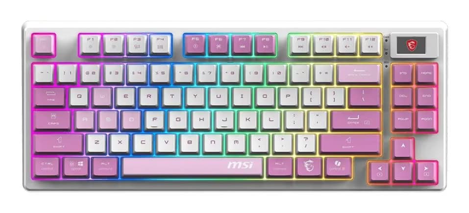 MSI Forge GK600 TKL W Violet Wireless Gaming