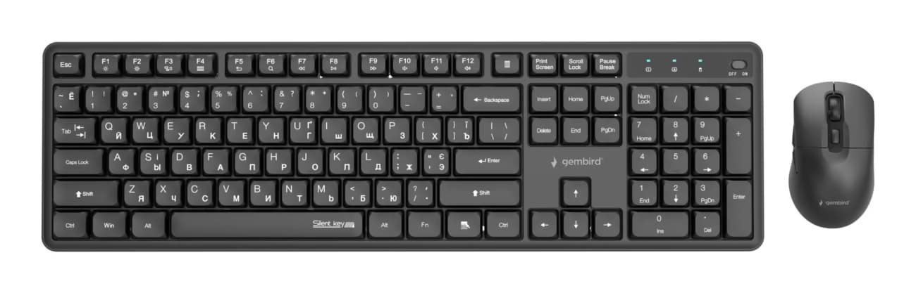Gembird Silent Pro Business Wireless Keyboard and Mouse Set